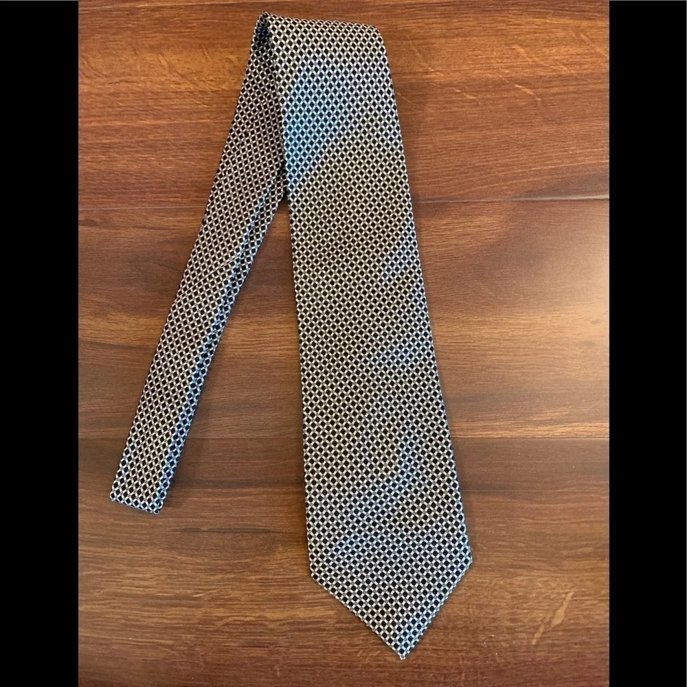 NAUTICA Silk Geometric Pattern Necktie